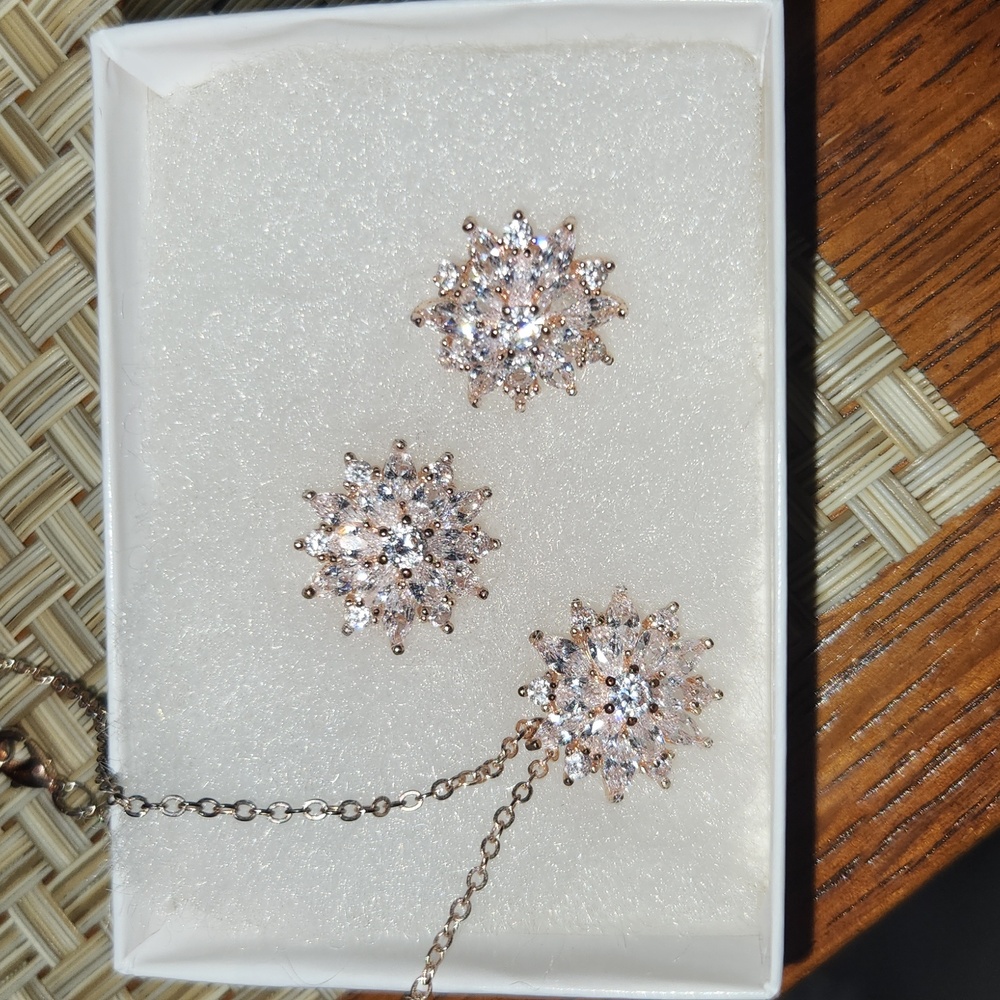 Earrings and necklace set
